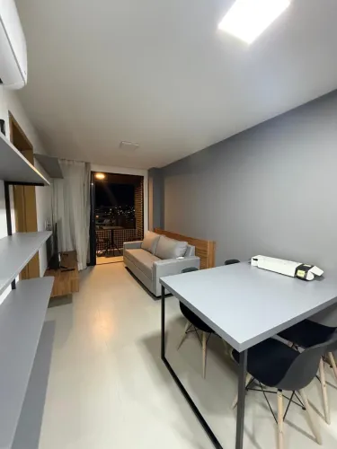 Quarto e Sala Mobiliado|Ponta Verde|Lazer Completo