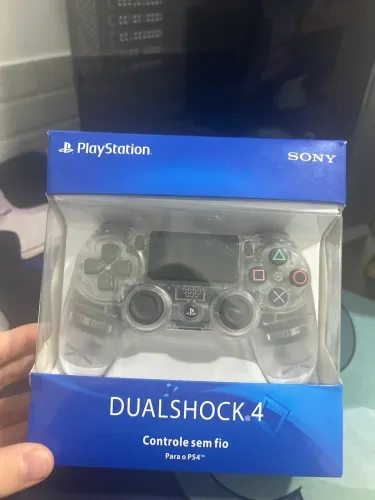 Controle dualshock 4 transparente novo