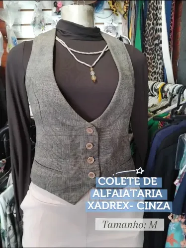 Colete de Alfaiataria - Cinza