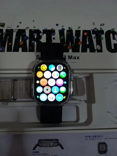 Smartwhatch S20 ultra 3 Max, Fones e mouse bluetooth.