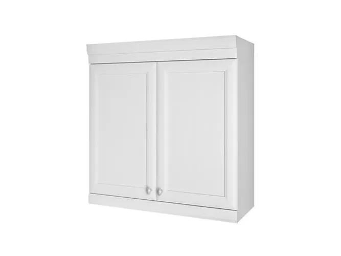 Armario Aereo 80cm Nesher Americana Branco Até 12x