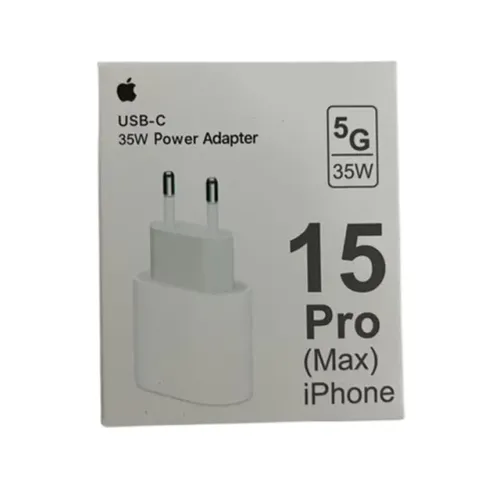 Carregador Iphone 15 Tipo C Caixa Apple 35w iPhone 15 Pro Max