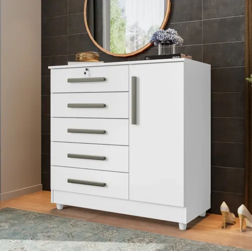 Cômoda com Sapateira Vitória Branco tt64