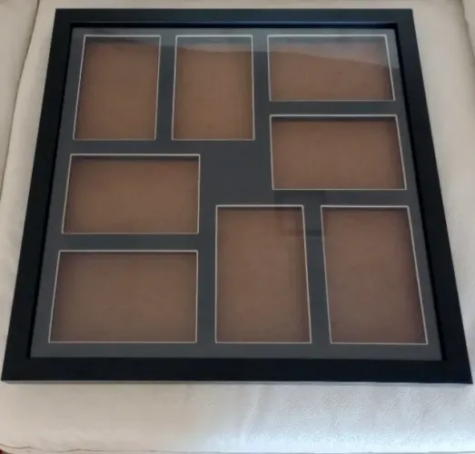 Painel para 8 fotos Kapos Bee collection 43x43preto