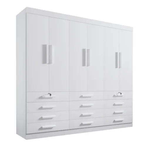 Roupeiro Mônaco 6 Portas 12 Gavetas rf63m