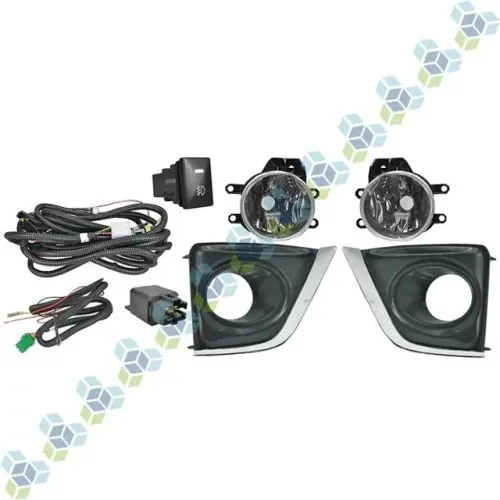 Kit Farol Auxiliar H16 19w Com Friso Cromado Corolla 14>17