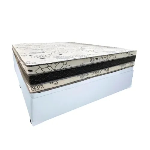 Cama Box Baú Casal Sintético + Colchão Super Confort Casal alt 26 D33