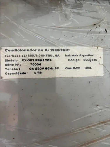 Ar condicionado westric 3tr