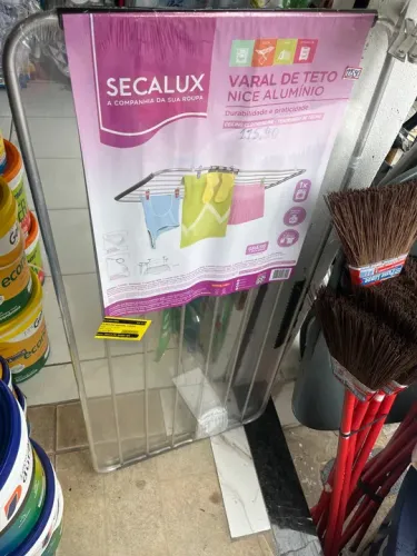 Varal de teto de alumínio 