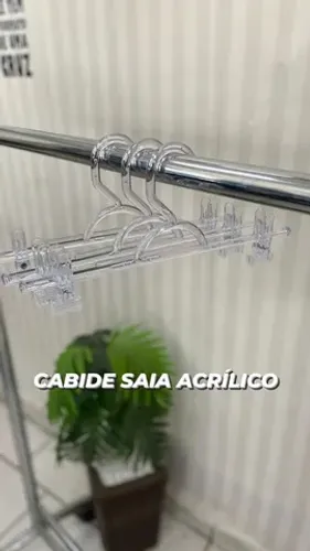 Cabide saia Acrílico para Loja 