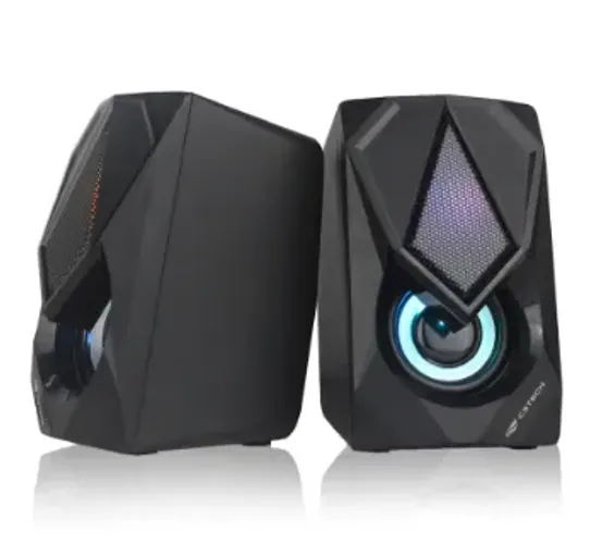 Caixa de Som Gamer C3Tech SP-L60BK Rgb 6W Rms - Wzetta