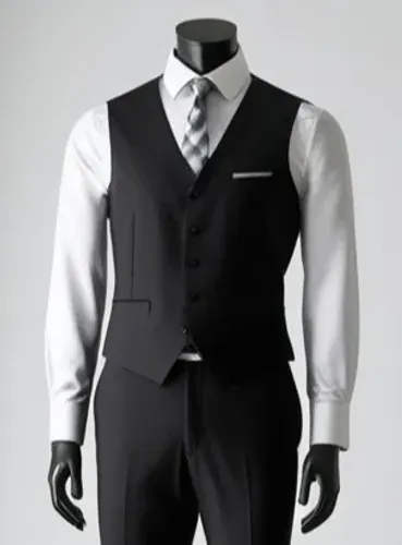 colete social preto em microfibra com regulagem promoção contato pelo whatsapp