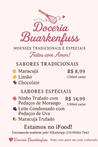 Doceria Buarkenfuss - Doces a partir de 8,99