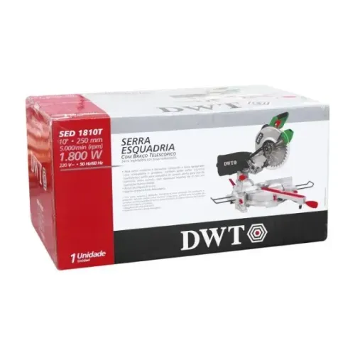 Serra Esquadria 10'' com Braço Telescópico Sed1810T 220V DWT