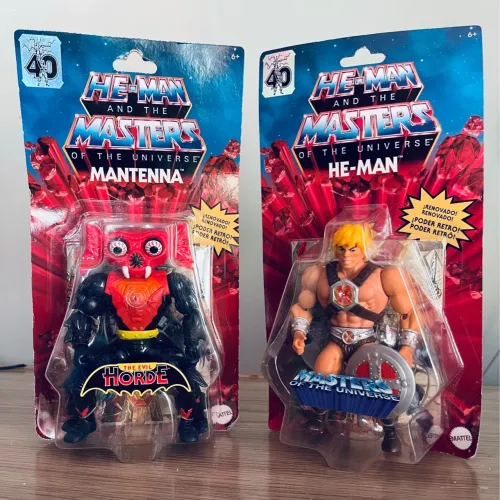 Kit 02 Bonecos He-Man e Mantenna - Masters of the Universe