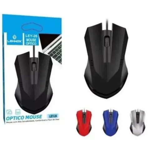 Mouse Com fio Óptico Original 1600dpi