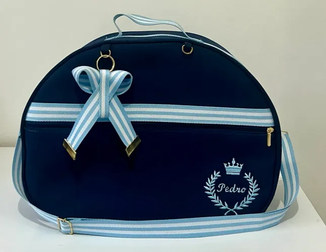  kit maternidade azul marinho personalizado nome pedro