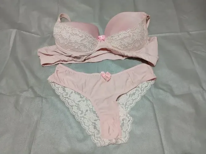SUTIÃ  E TANGA COR ROSA BEBÊ - TAM. 52 PLUS SIZE - NOVA