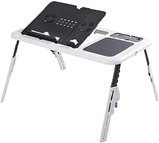 Mesa Para Notebook Suporte Com 2 Coolers E Sensor Touch Dobrável com altura ajustável