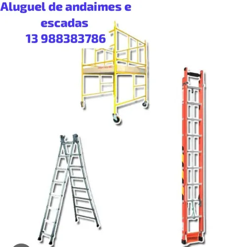 Aluguel de andaimes e escadas 
