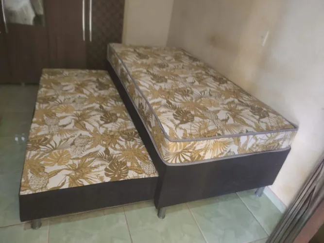Bicama Box Solteirão com Cama Auxiliar Molas Ensacadas 