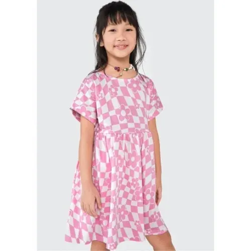 Vestido Curto Infantil Hering Kids - Rosa