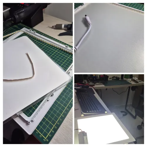 Kit 19 Plafon Luminária 29x29cm LUMINATTI 24W 4000K BIVOLT 60Hz