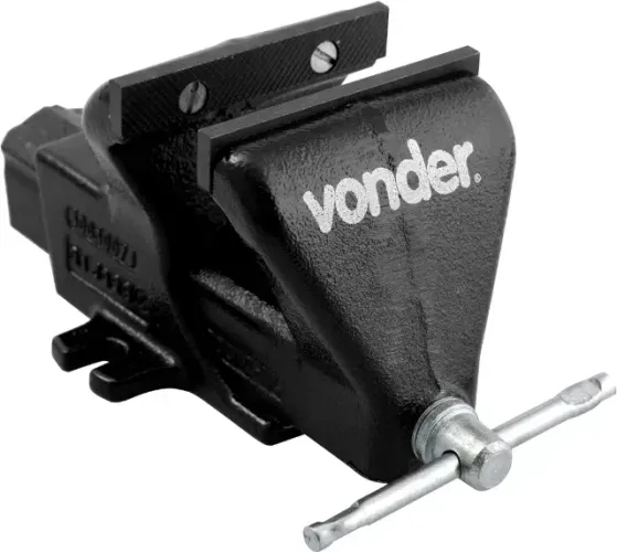 Torno de bancada fixo n° 4 em ferro fundido nodular Vonder