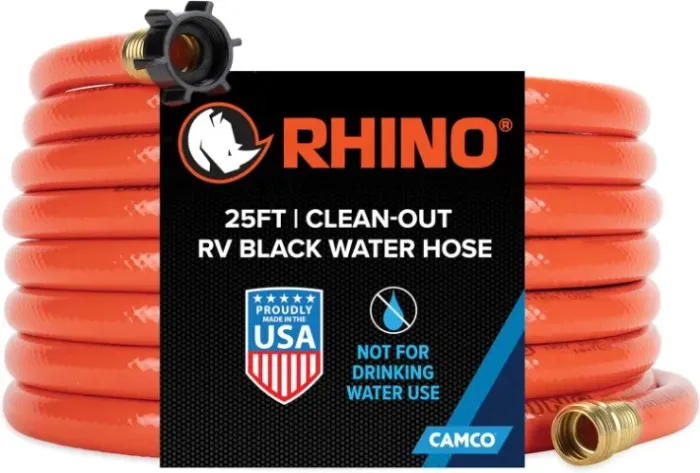 Mangueira Camco RhinoFLEX Laranja 7,6 m fabricada EUA
