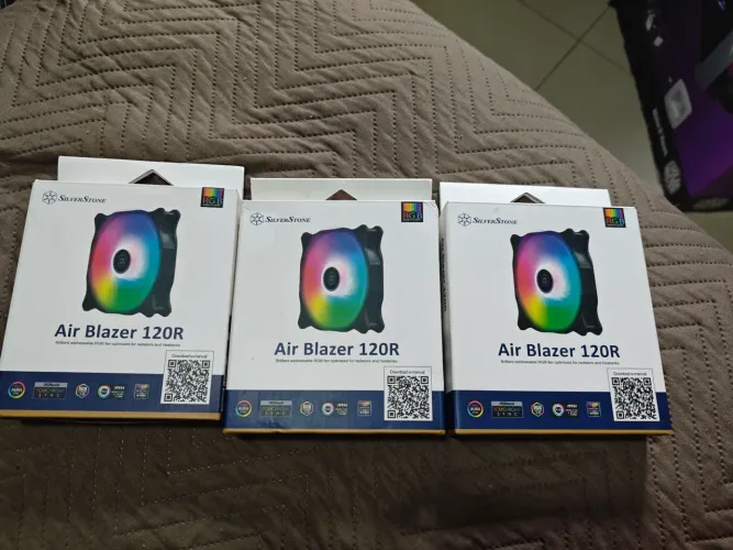 3 Fan cooler Silverstone Air Blazer 120R (alto desempenho) Argb
