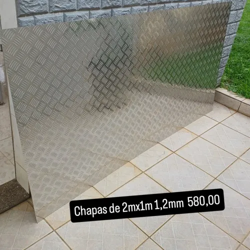 Chapas aluminio xadrez 