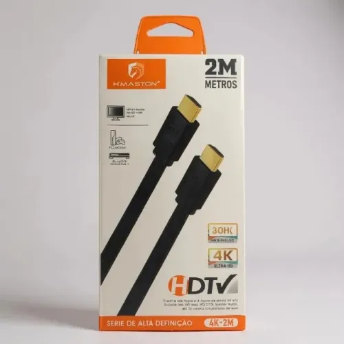 Cabo Hdmi 4k 2 Metros Hdtv 4k Reforçado Alta Definição Hmaston Loja Coimbra Computadores