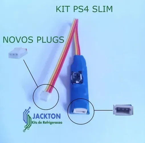 Kit Refrigeração Playstation 4 Slim Com Regulagem de Botão