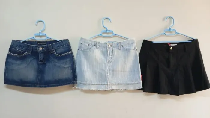 LOTE C/6 SAIAS CURTAS JEANS/SARJA nº 16/36/40