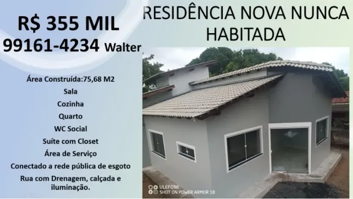 CASA NOVA DOCUMENTADA EQUATORIAL (ATRÁS DO DB)