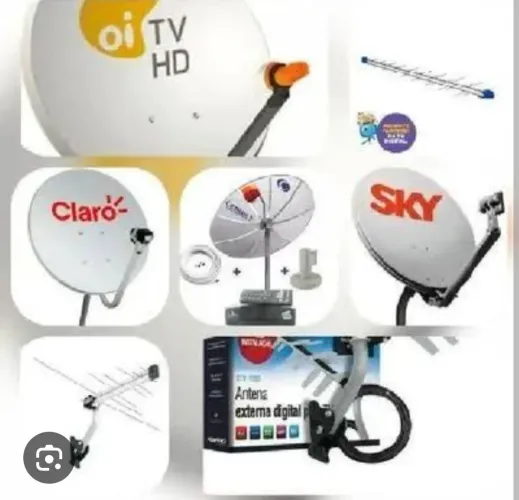 Antenas de TV Digital, atualização de receptores alternativos, instalação de câmeras e etc