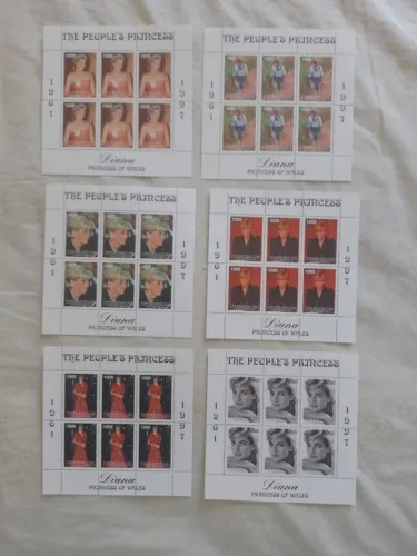 Lote de Selos '- Princesa Diana