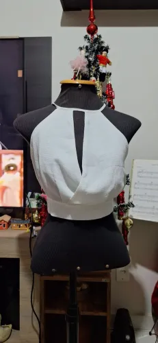 Cropped branco ano novo