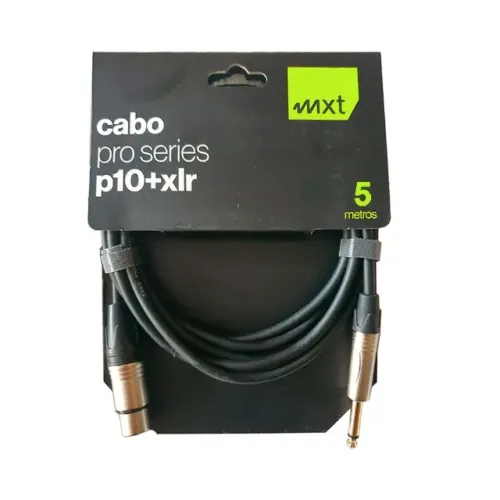 Cabo MXT Canon (XLR) P10 Mono para microfone Pro Series - CB0552
