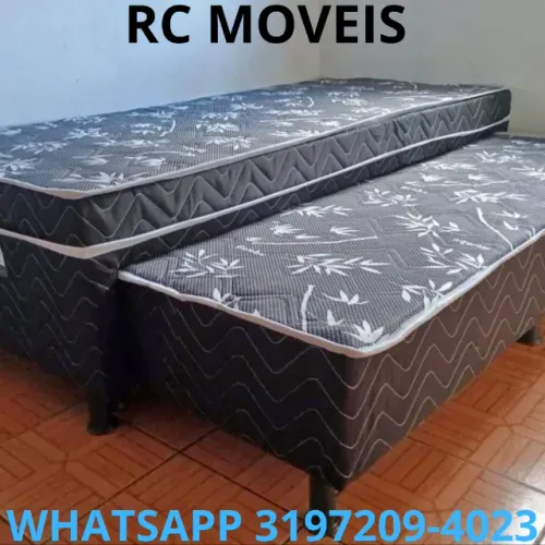 Cama Box Solteiro Bibox D33 - Cama Auxiliar e Estrutura Reforçada