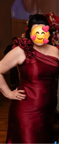 Vestido de festa Tam 46/48 Cor Marsala