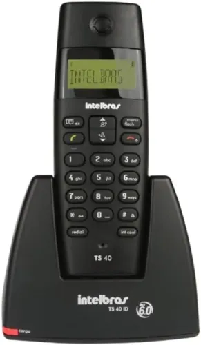 Telefone sem Fio Digital, Intelbras TS 40 ID, Preto