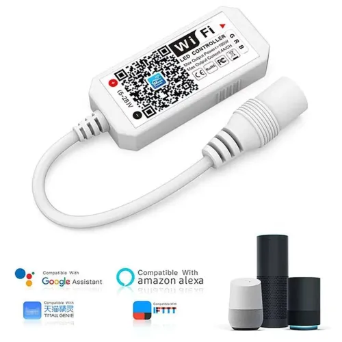 Controlador Wi-Fi LED RGB Compatível com Alexa e Google