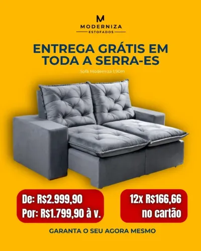 sofa retratil na promoção