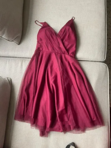 Vestido de festa vinho