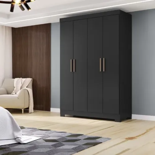 Guarda Roupa 4 Portas 2 Gavetas 100% MDF Novo entregamos