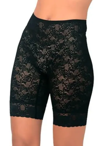 Bermuda em renda preto