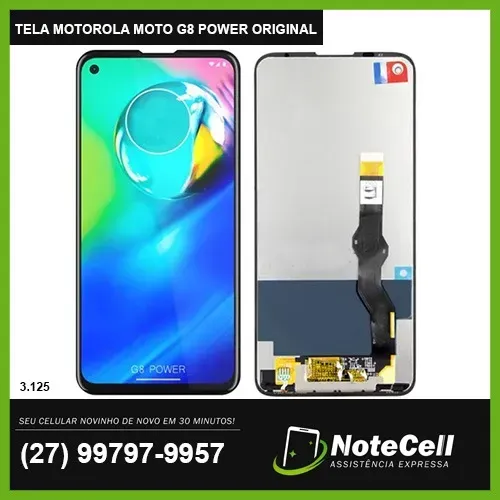 Tela Display Para Moto G8 Power Original 3.125 - Instalação Expressa Em 30 Minutos!!