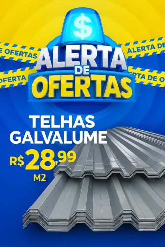 ? Telhas Galvalume em promoção exclusiva - Estoque limitado!