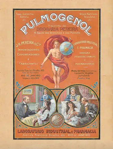 Cartaz propaganda drogaria pulmogenol início do século XX